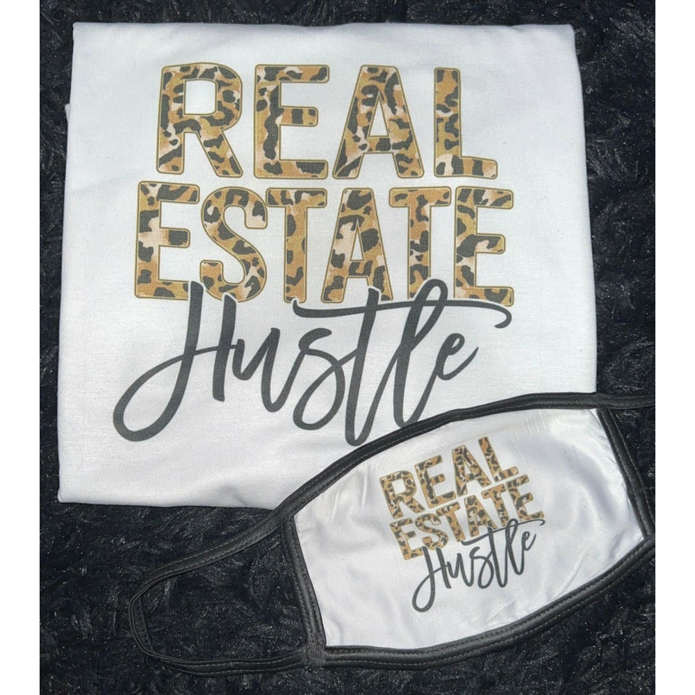 Real Estate Hustle T-Shirt (Mask Not Included)