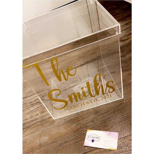 Custom Wedding Card Box